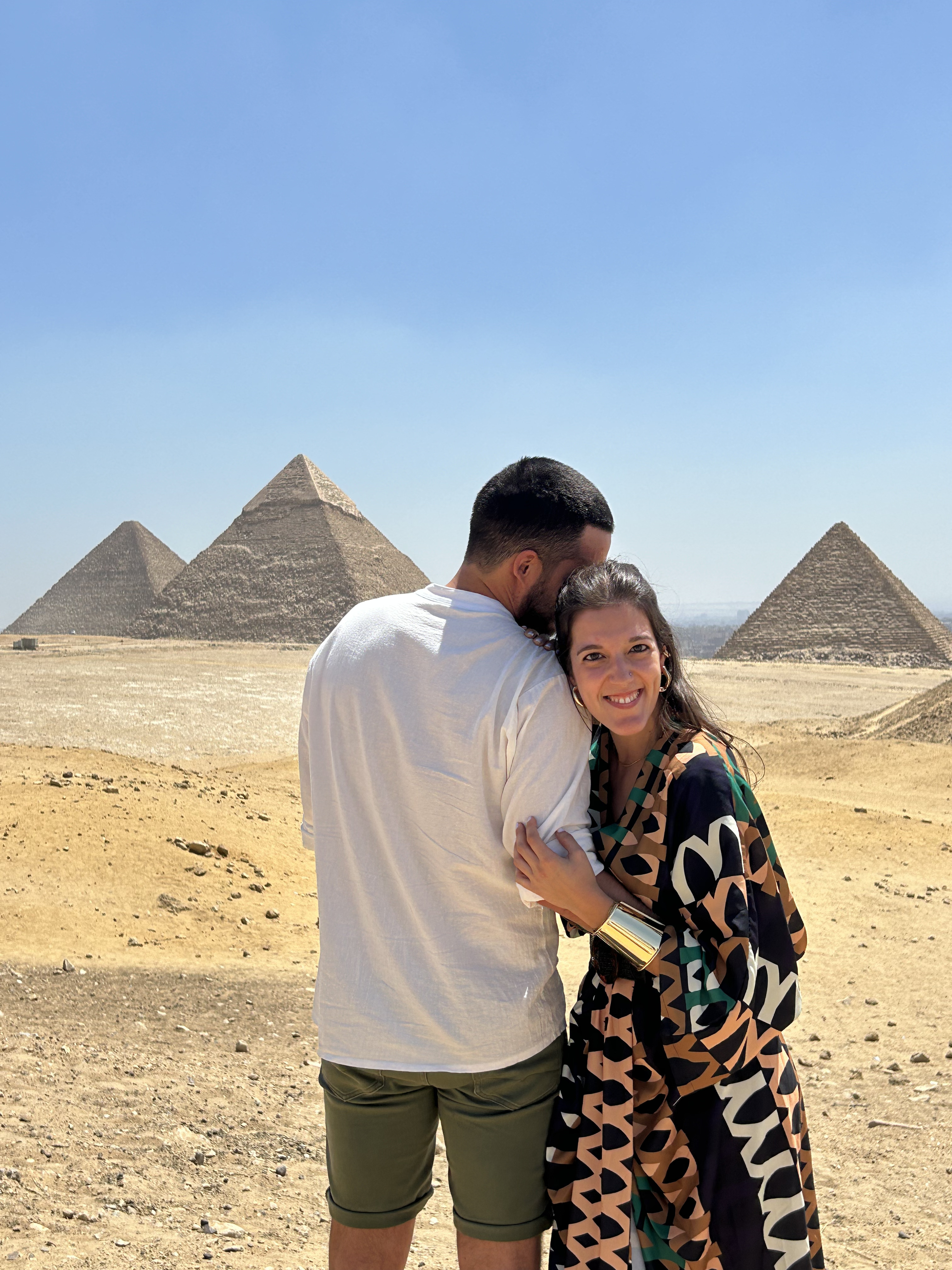 Candid shot of the couple.