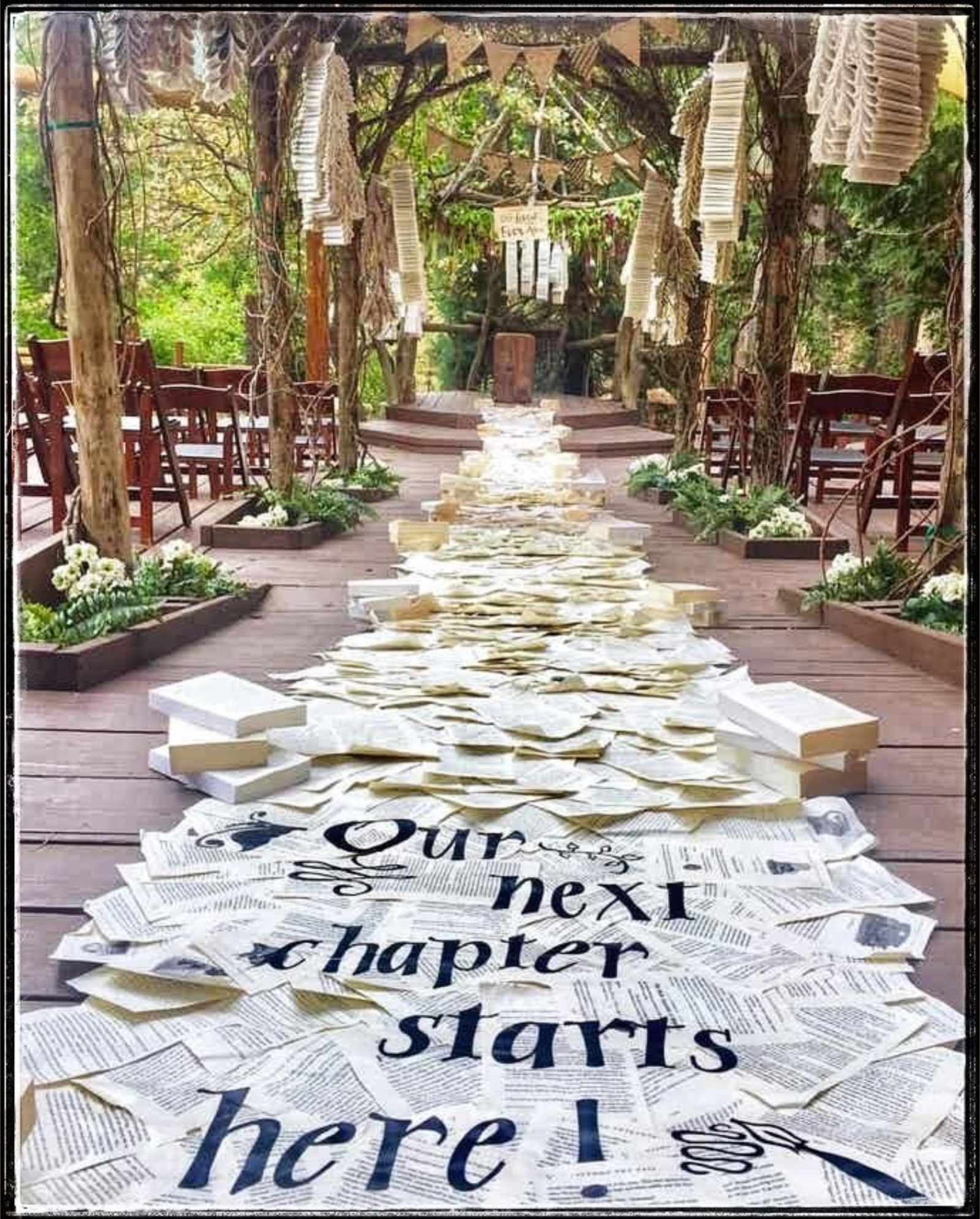 A beautiful wedding ceremony setup.